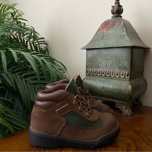 Timberland Classic 16837 Brown Green Nubuck Lace Up Field Boots